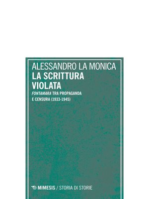cover image of La scrittura violata